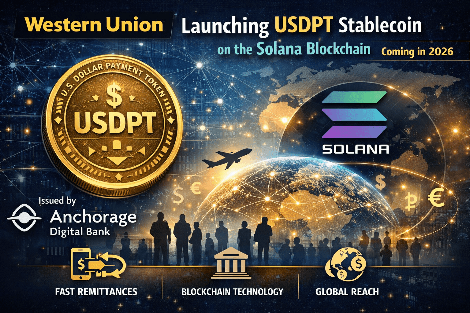 Western Union to Launch USDPT Stablecoin on Solana – What It Means thumbnail