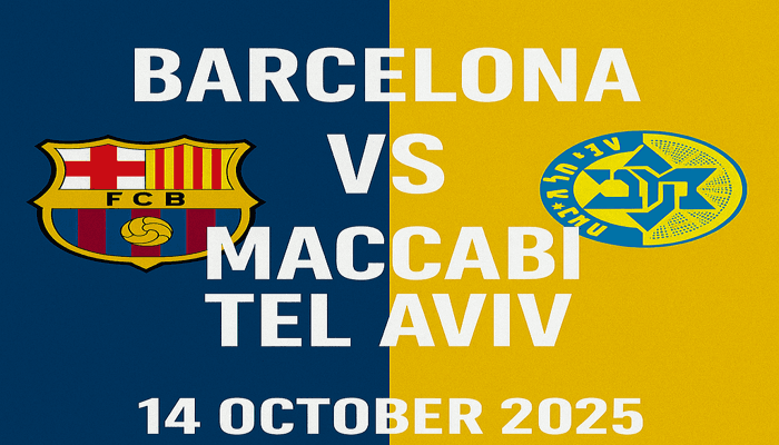 Barcelona vs Maccabi Tel Aviv – Match Preview & Broadcast Info thumbnail