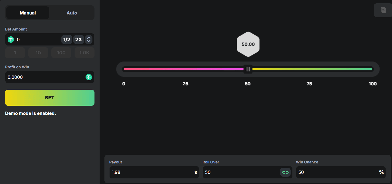 Dice99 Rollhub – In-House Crypto Dice Game thumbnail